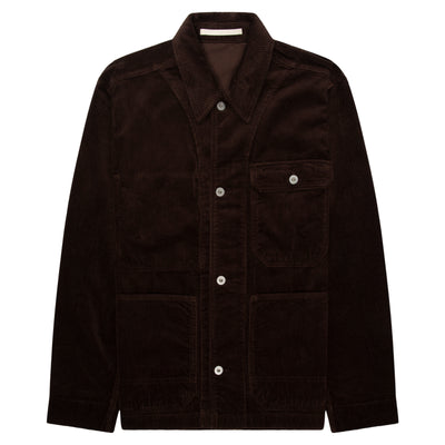 Norse Projects Chocolate Folk Wide Corduroy Chore Jacket