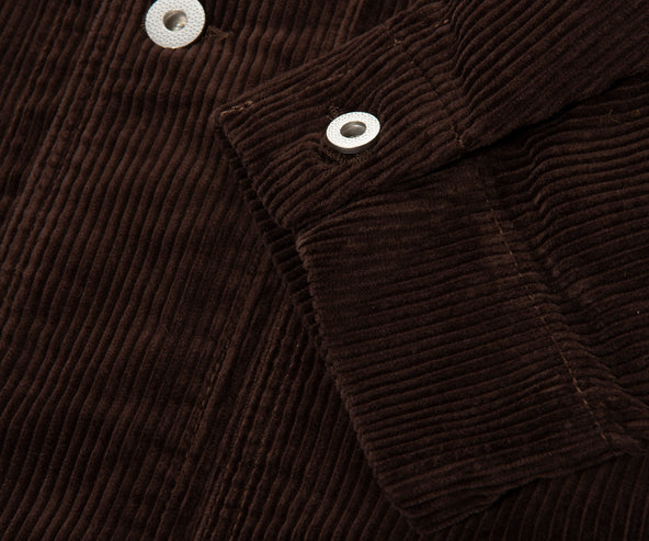 Norse Projects Chocolate Folk Wide Corduroy Chore Jacket