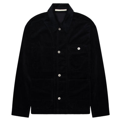 Norse Projects Dark Navy Folk Wide Corduroy Chore Jacket