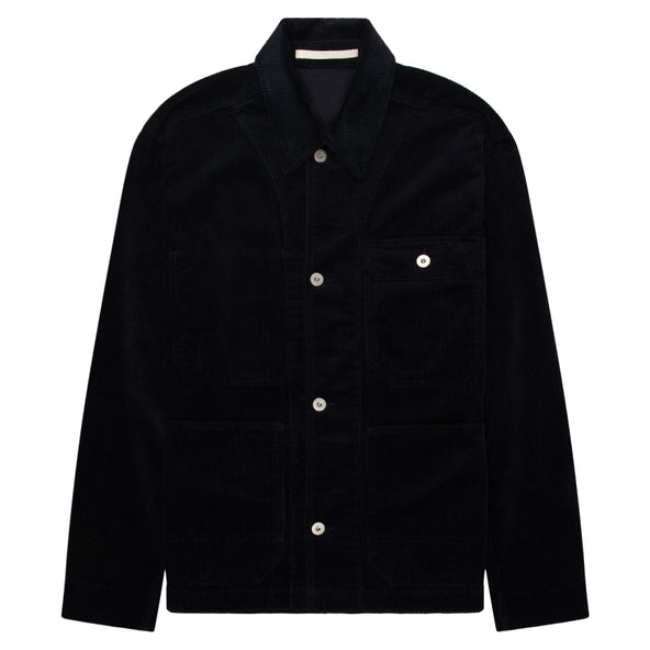 Norse Projects Dark Navy Folk Wide Corduroy Chore Jacket