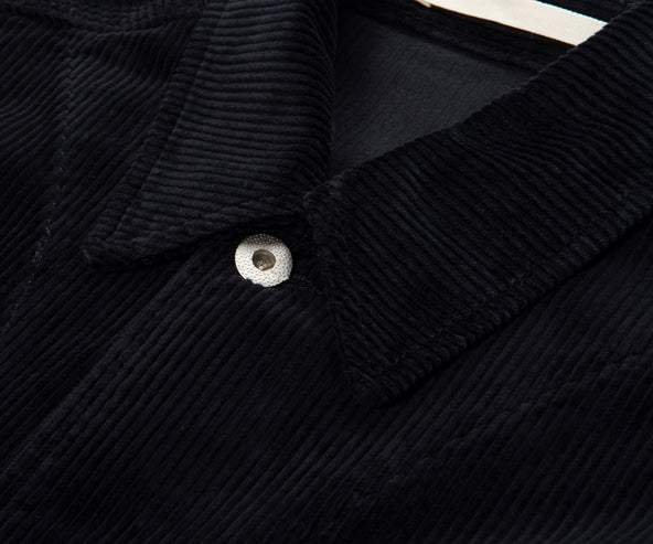 Norse Projects Dark Navy Folk Wide Corduroy Chore Jacket