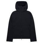 Emporio Armani Navy Fleece Lined Hooded Puffer Coat