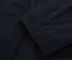 Emporio Armani Navy Fleece Lined Hooded Puffer Coat