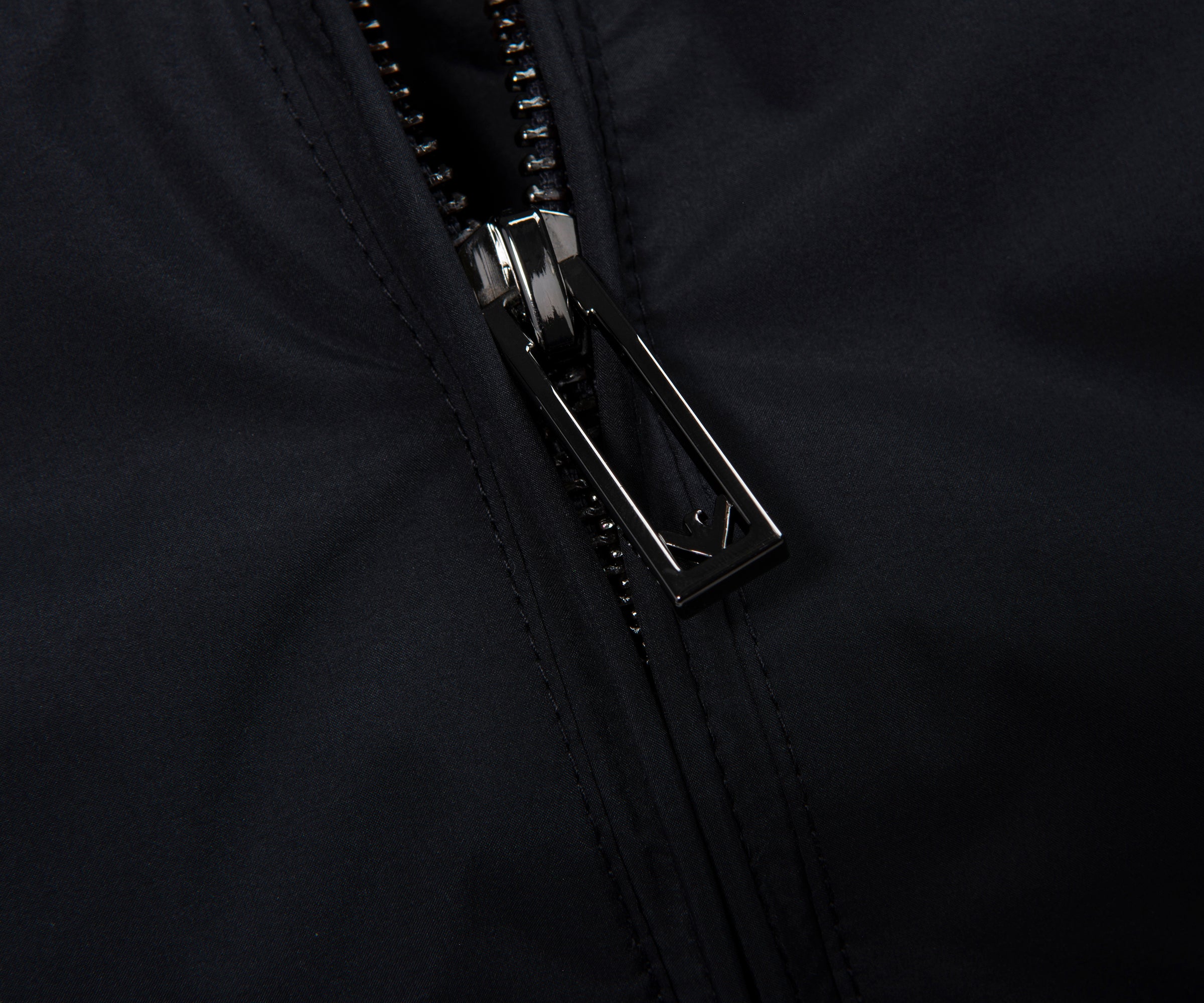 Emporio Armani Navy Fleece Lined Hooded Puffer Coat