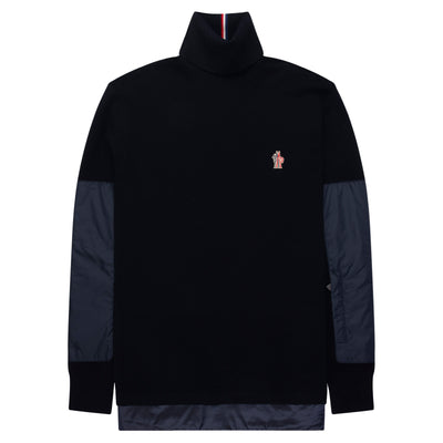 Moncler Grenoble Navy Ciclista Turtle Neck Sweater