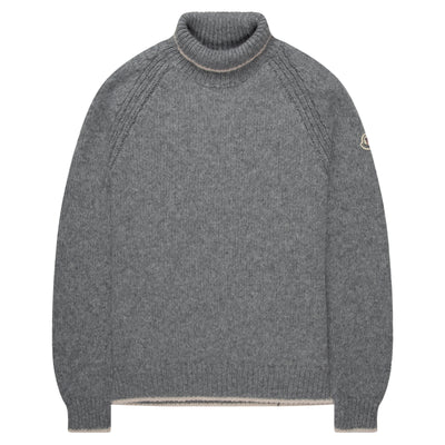 Moncler Grey Knitted Roll Neck