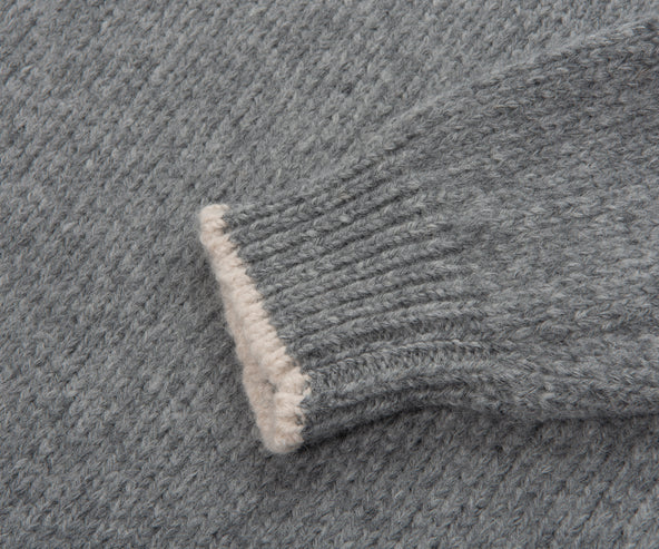 Moncler Grey Knitted Roll Neck