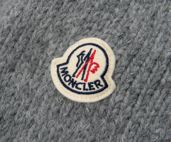 Moncler Grey Knitted Roll Neck