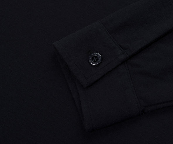 Stone Island Ghost Navy Box Logo LS Polo