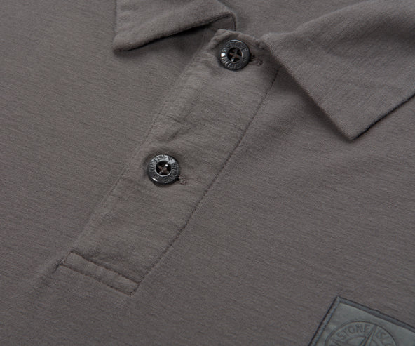 Stone Island Ghost Stone Box Logo LS Polo
