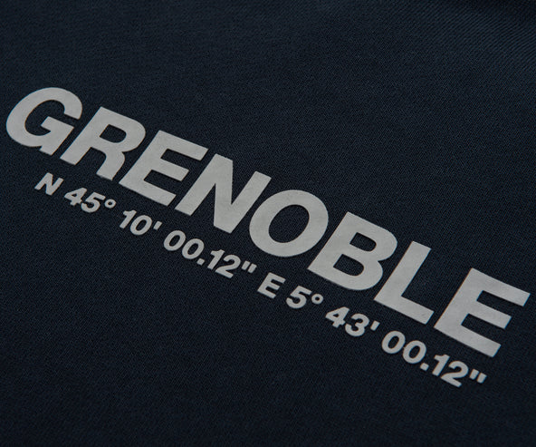 Moncler Grenoble Navy Cappuccio Logo Hoodie