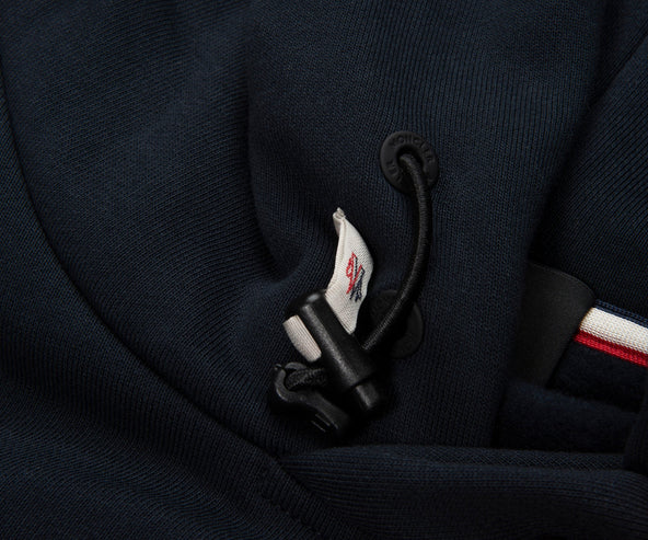 Moncler Grenoble Navy Cappuccio Logo Hoodie