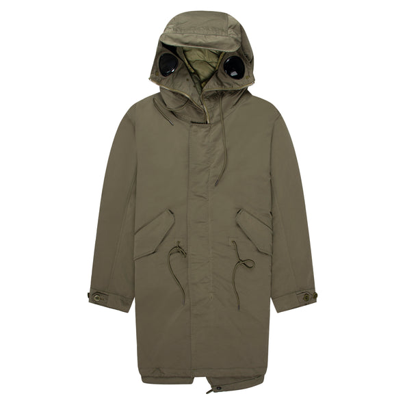 C.P. Company Green Twill Hooded Parka