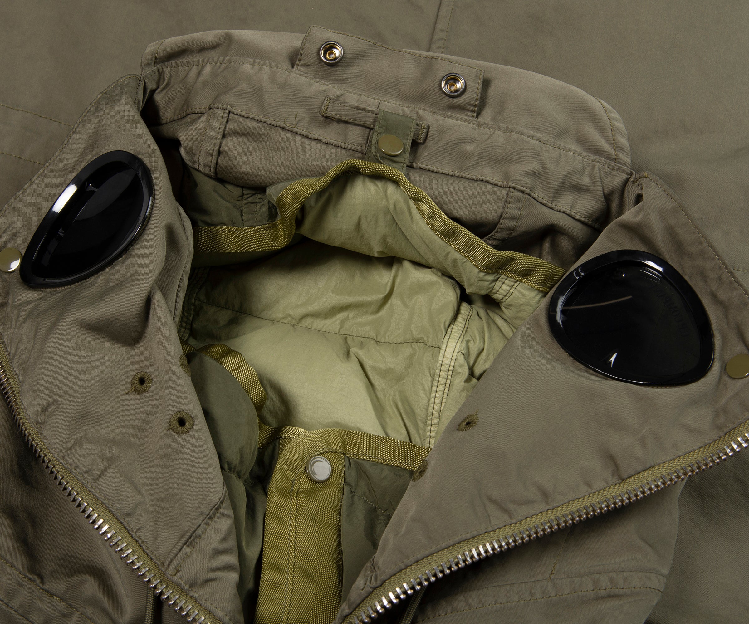C.P. Company Green Twill Hooded Parka