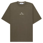 Stone Island Green Stitched Back Embroidered Logo T-Shirt