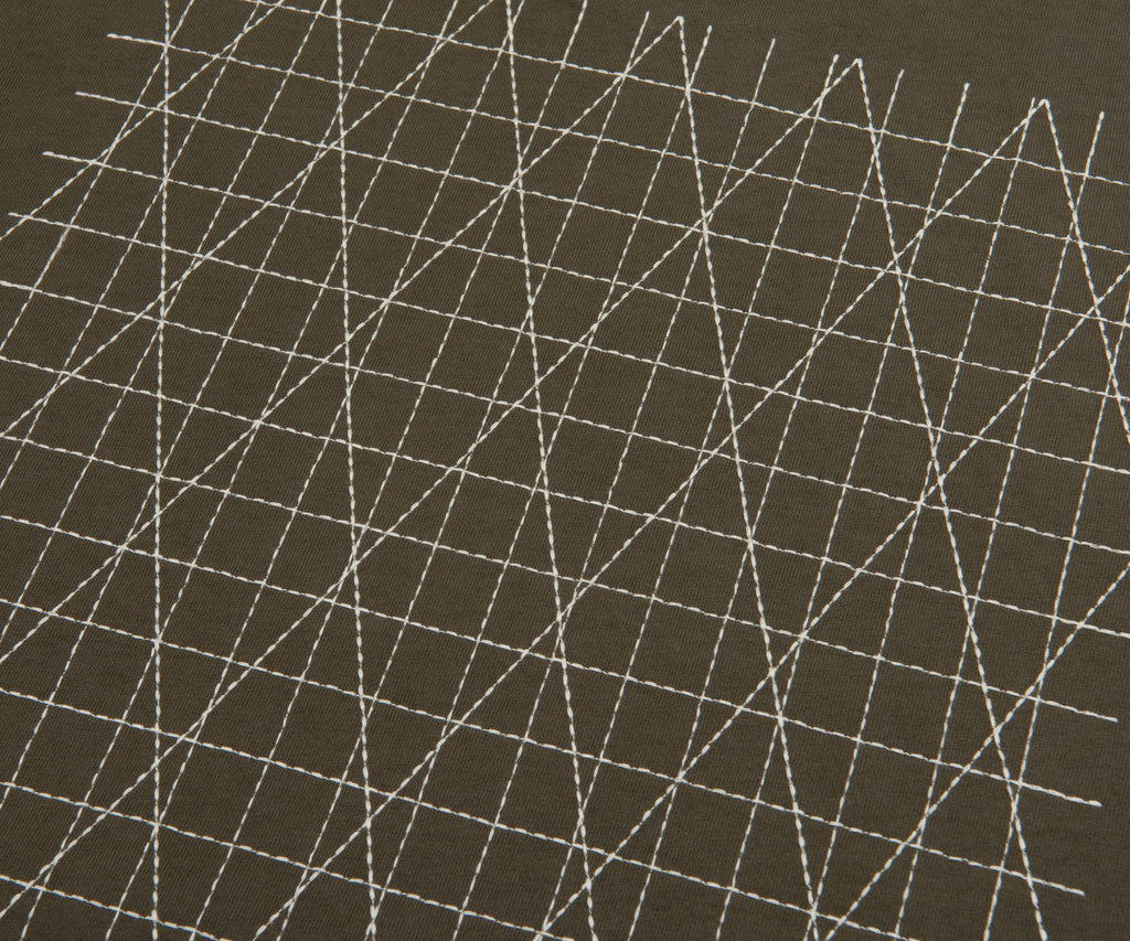 Stone Island Green Stitched Back Embroidered Logo T-Shirt