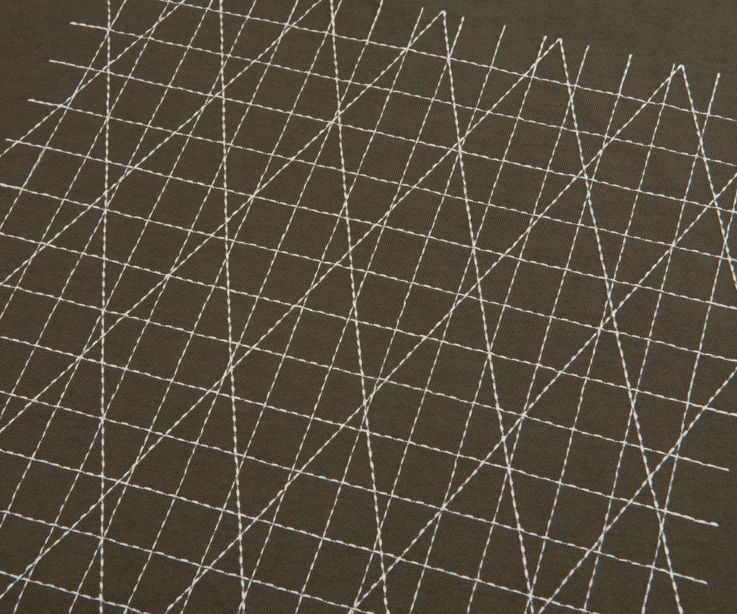 Stone Island Green Stitched Back Embroidered Logo T-Shirt