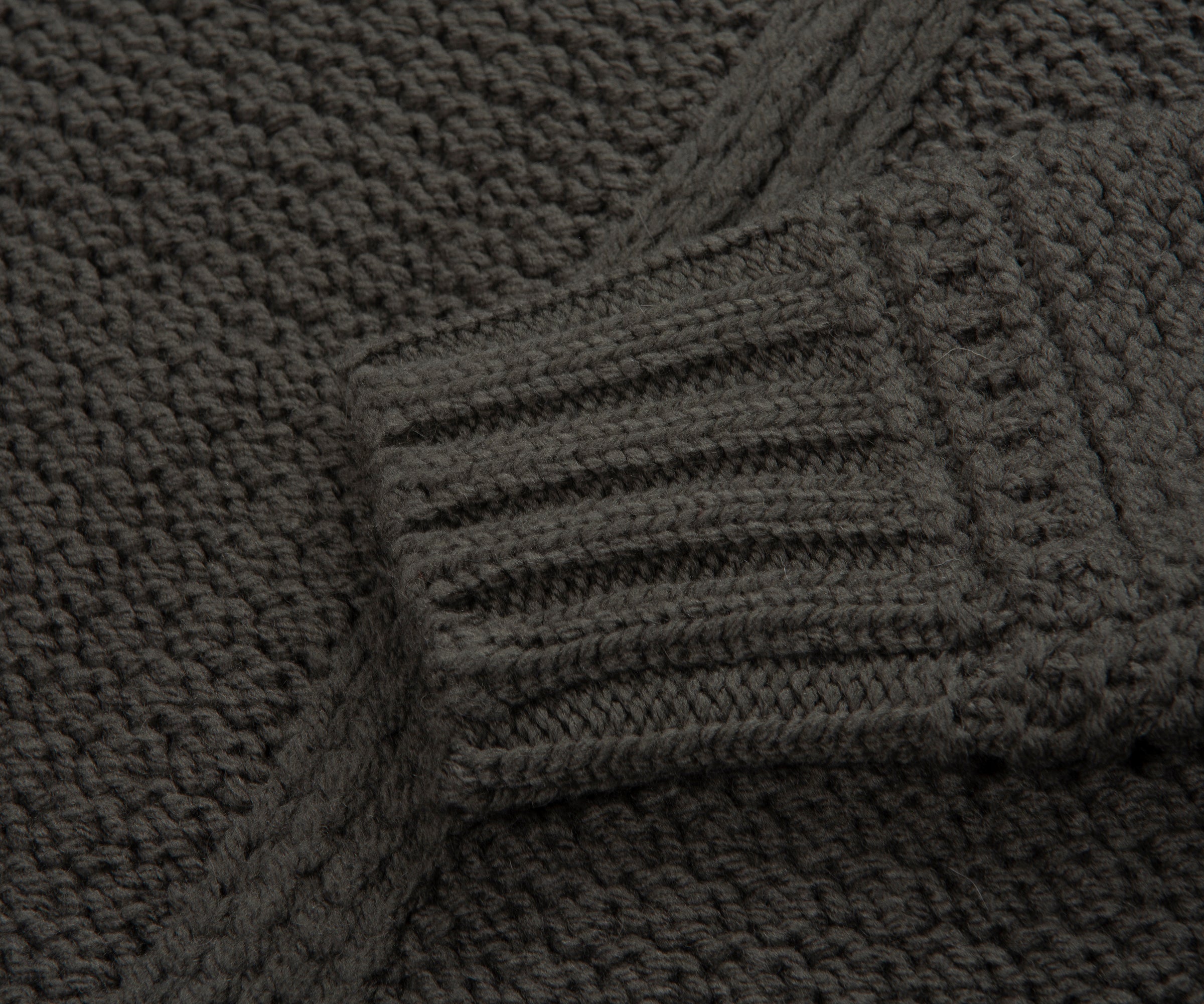 Stone Island Green Chunky Knitted Full Zip Cardigan