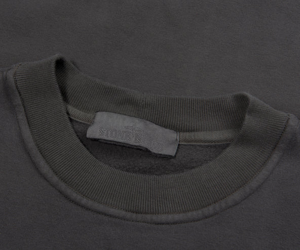 Stone Island Ghost Grey Soft Cotton Sweatshirt