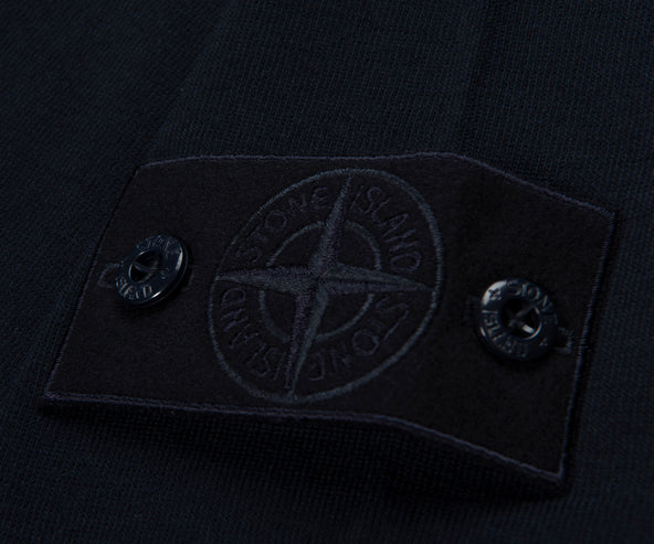 Stone Island Ghost Navy Long Sleeve Knit Polo