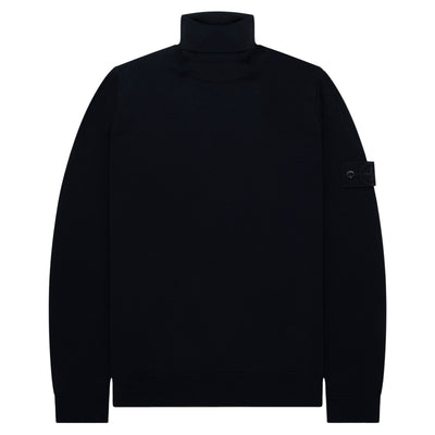 Stone Island Ghost Navy Knitted Roll Neck