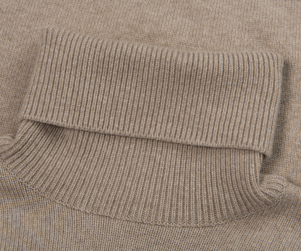 Paul & Shark Beige Knitted Roll Neck