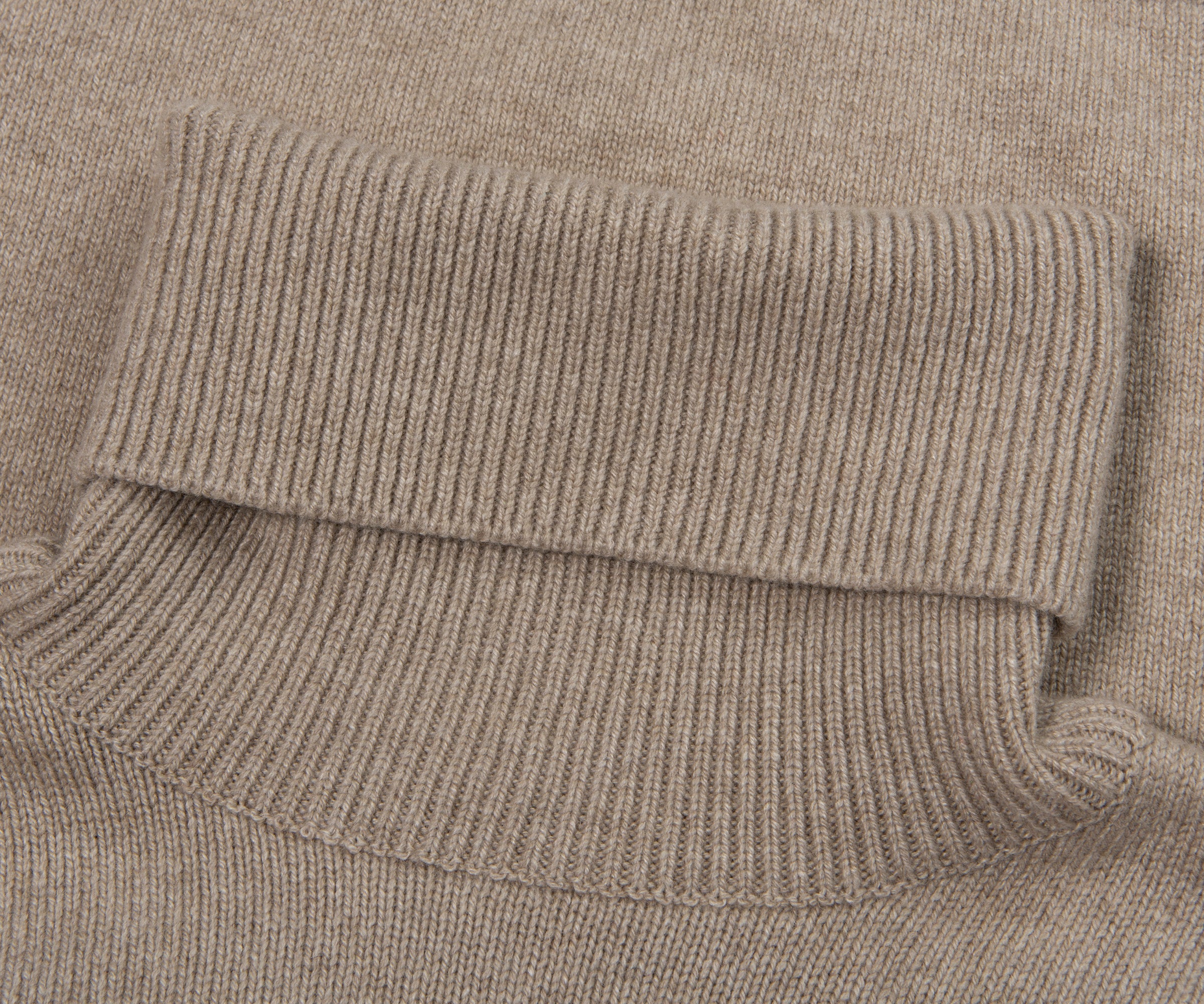 Paul & Shark Beige Knitted Roll Neck