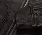 Boss Chocolate C Mander Leather Bomber Jacket