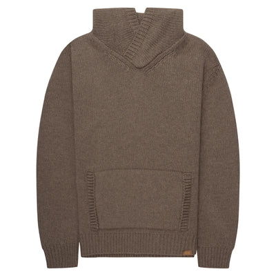 Paul & Shark Brown Knitted Hoodie