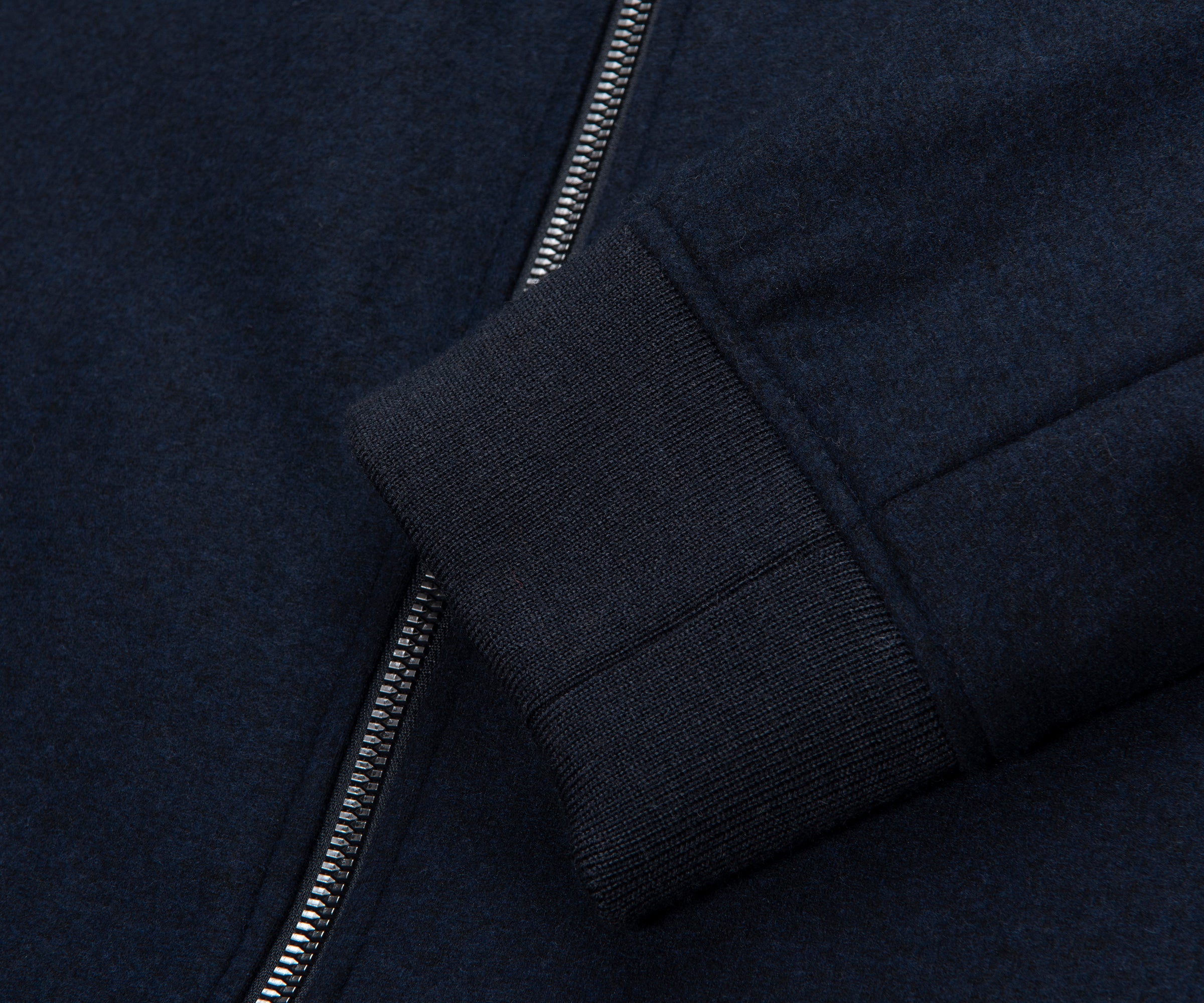 Boss Navy P Hanry Felt Bomber Jacket