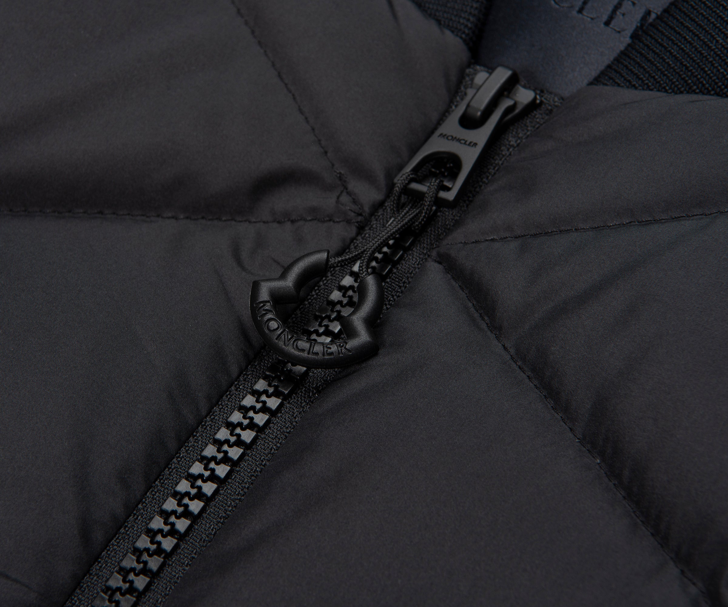Moncler Lemnos Black Quilted Bomber Jacket