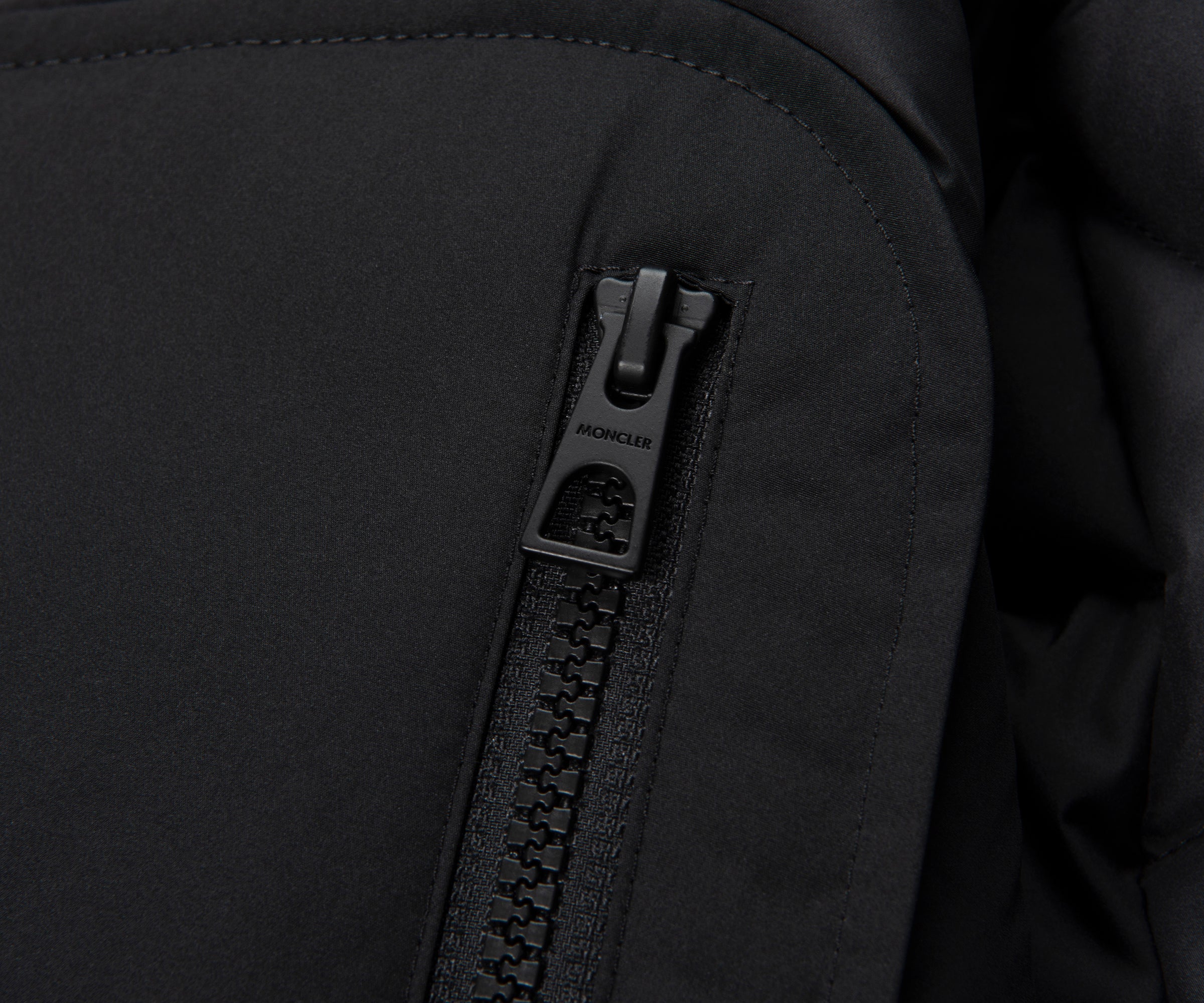 Moncler Lemnos Black Quilted Bomber Jacket