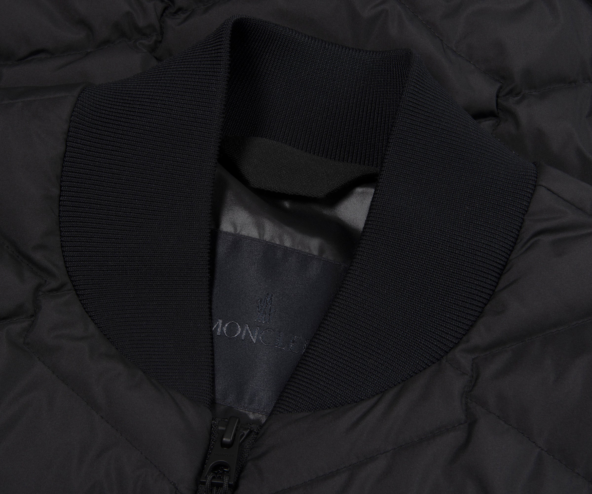 Moncler Lemnos Black Quilted Bomber Jacket