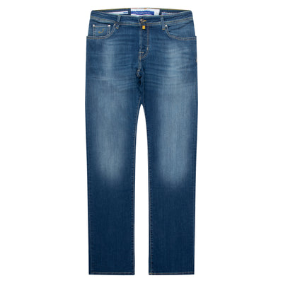 Jacob Cohen Eduard Blue Yellow Patch Jeans