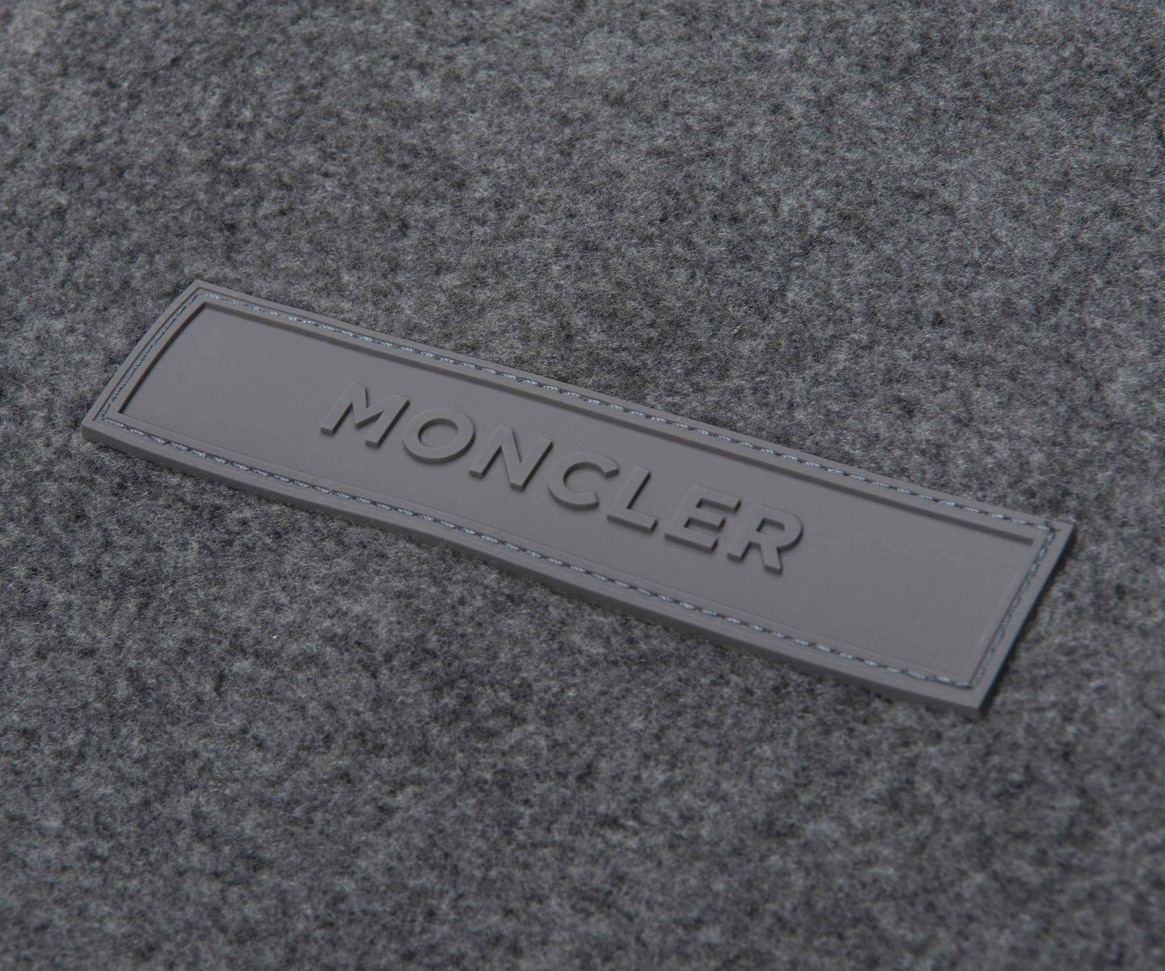 Moncler Grey Full-Zip Hybrid Fleece
