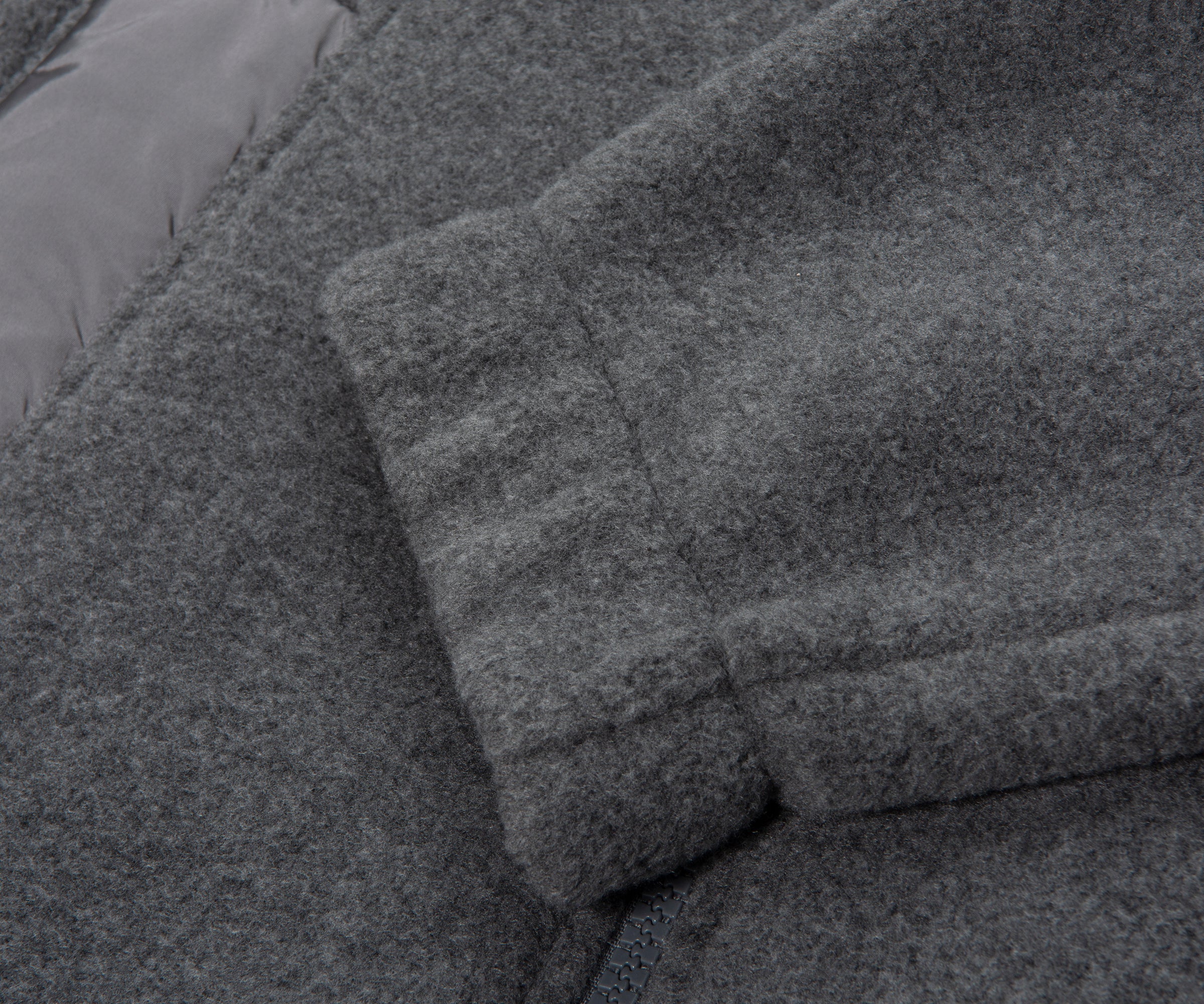 Moncler Grey Full-Zip Hybrid Fleece