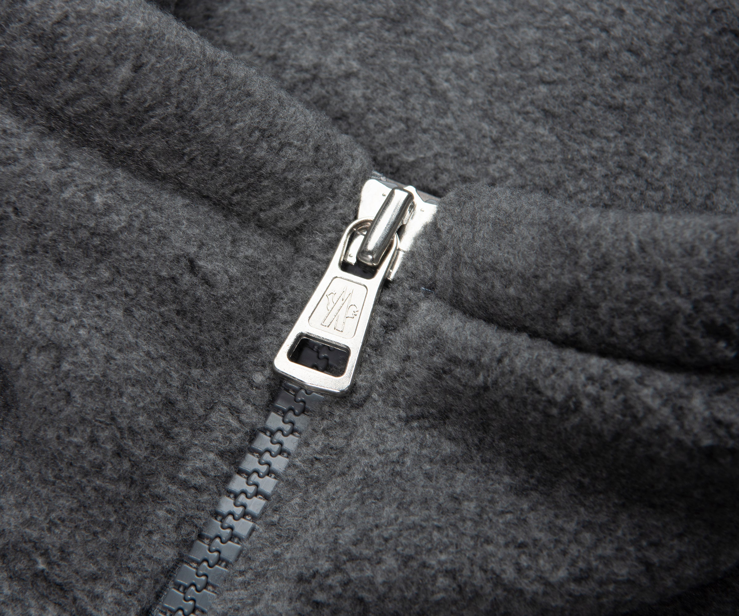 Moncler Grey Full-Zip Hybrid Fleece