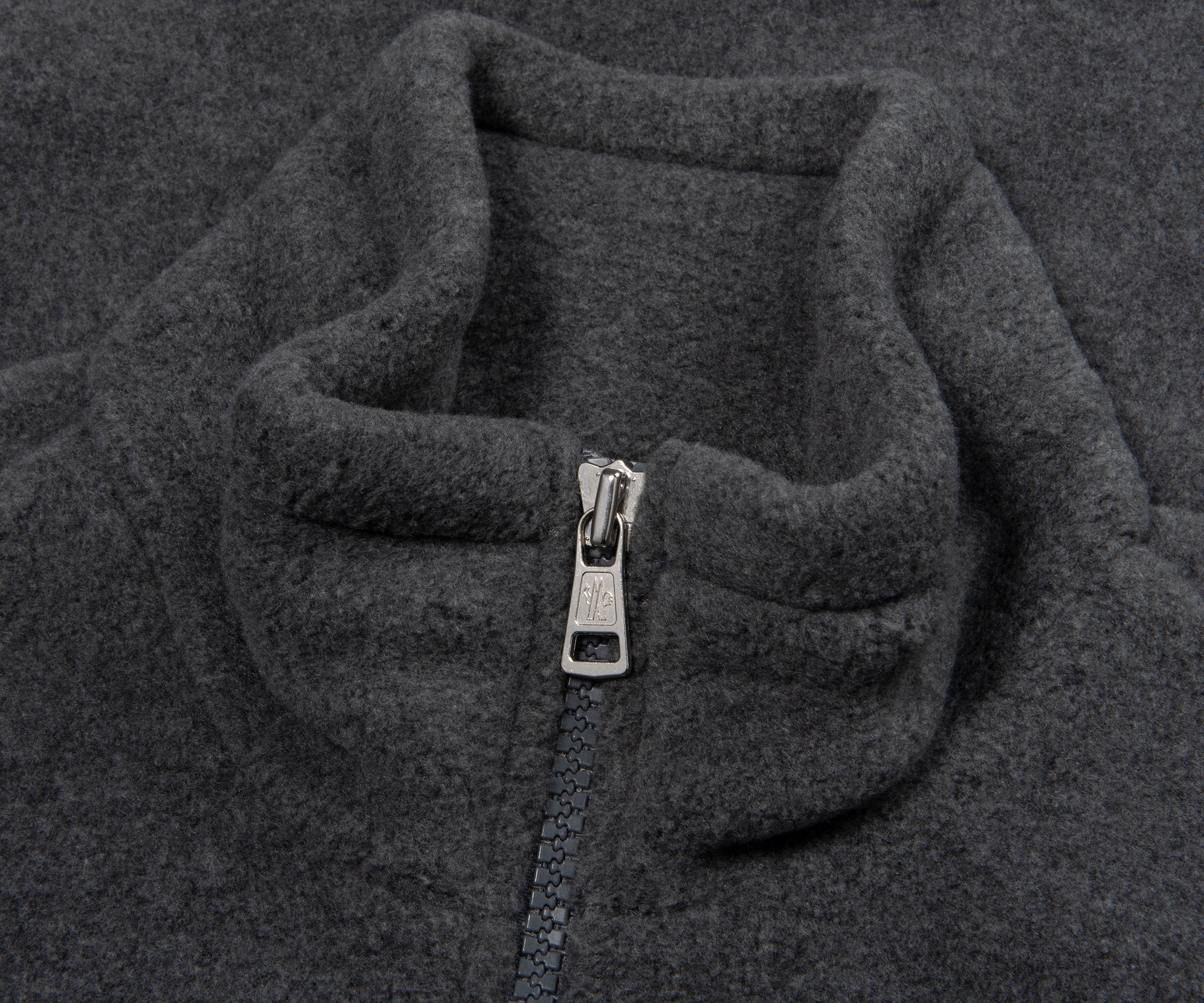 Moncler Grey Full-Zip Hybrid Fleece