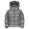 Moncler Couyere Silver Hooded Puffer Jacket