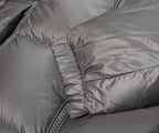 Moncler Couyere Silver Hooded Puffer Jacket