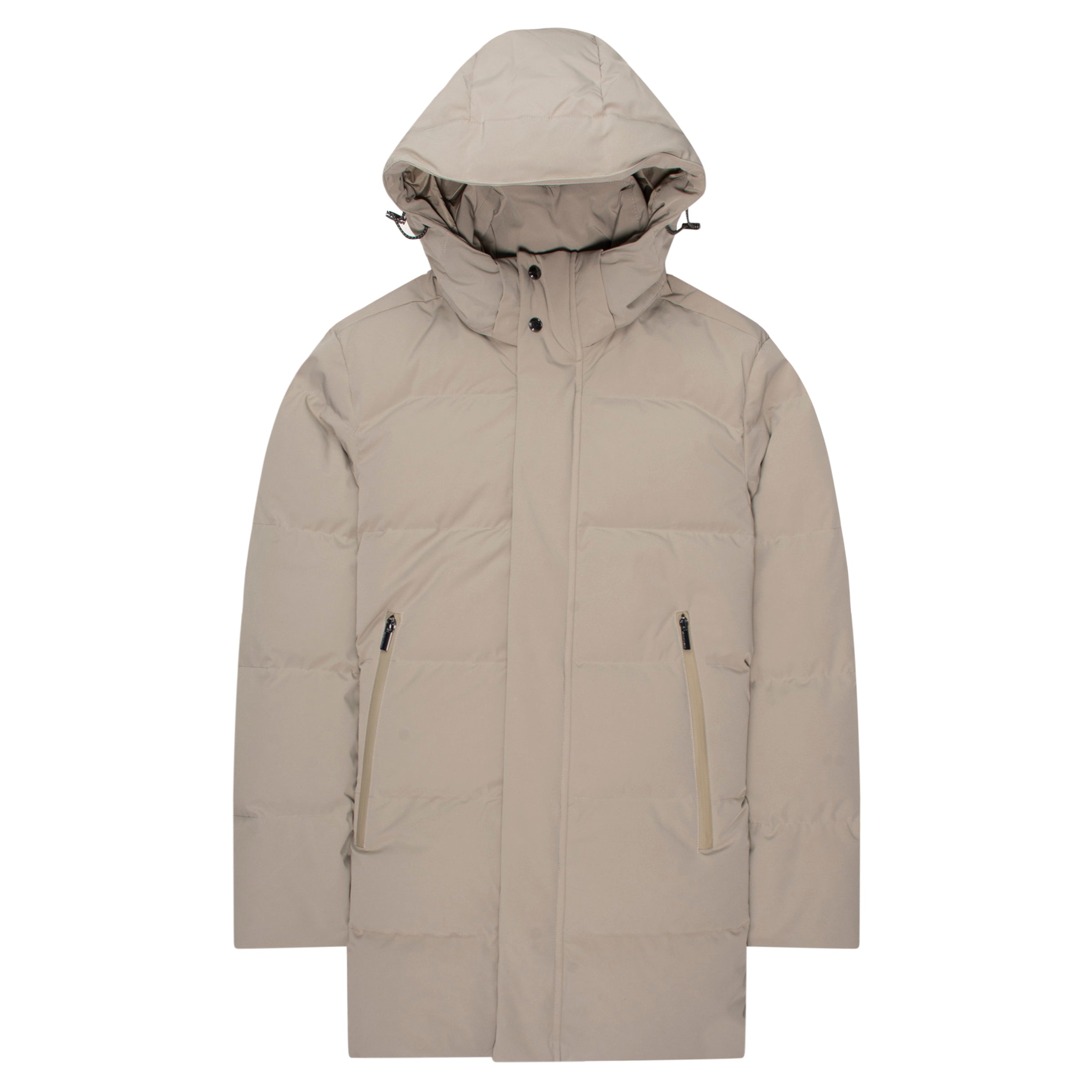 Paul & Shark Typhoon Cream Hooded Puffer Coat
