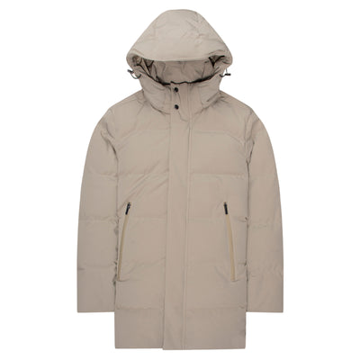 Paul & Shark Typhoon Cream Hooded Puffer Coat