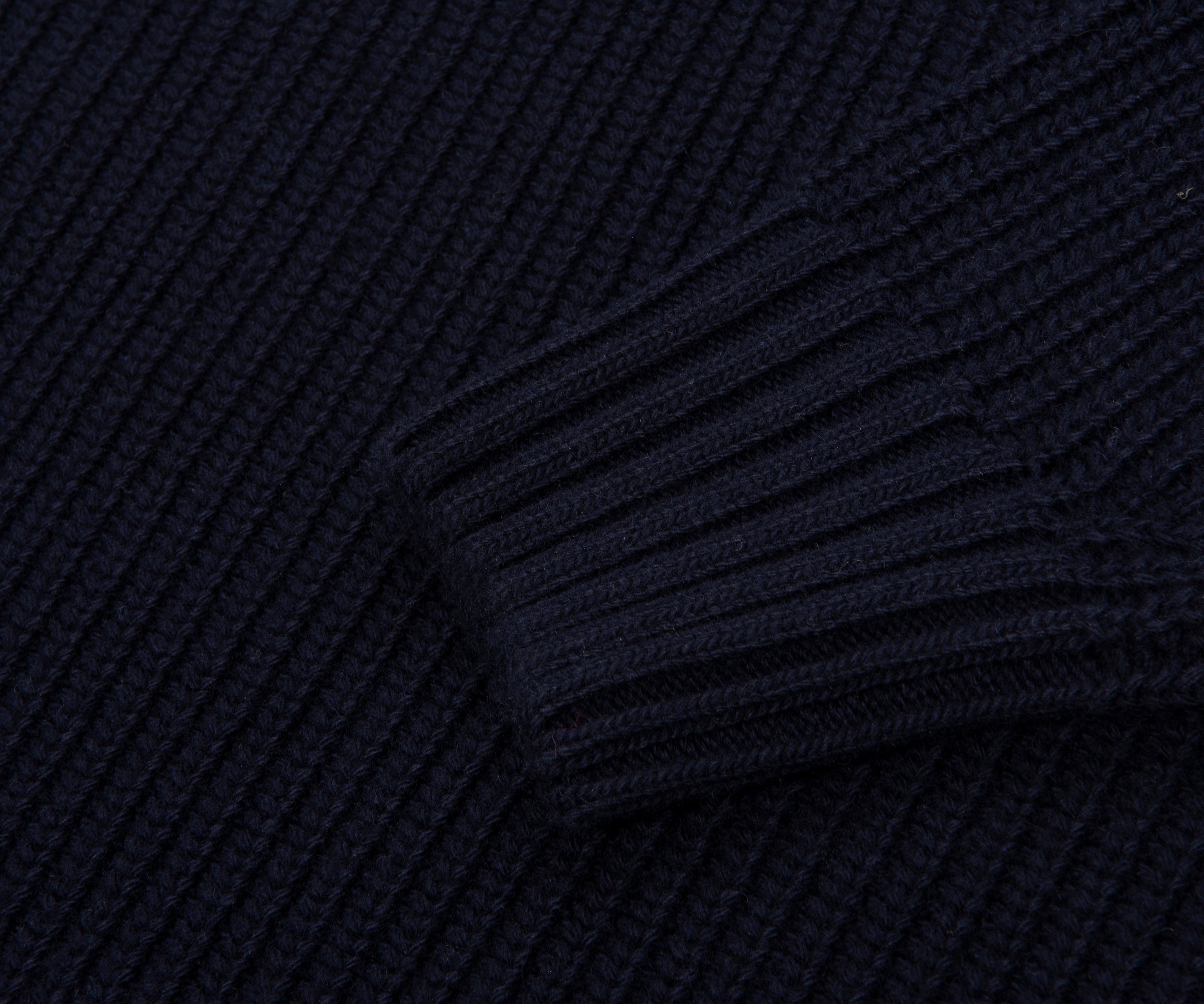 Lacoste Navy Carded Wool 1/4 Zip Sweater