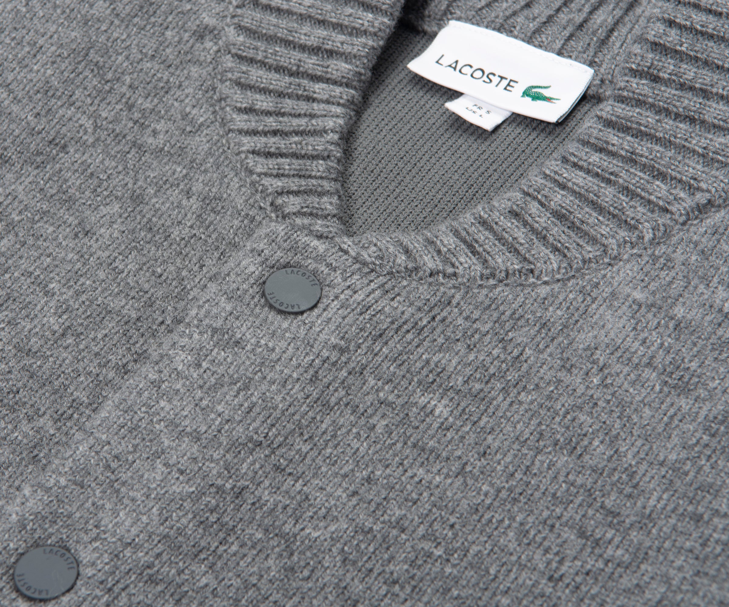 Lacoste Grey Heavy Bomber Jacket