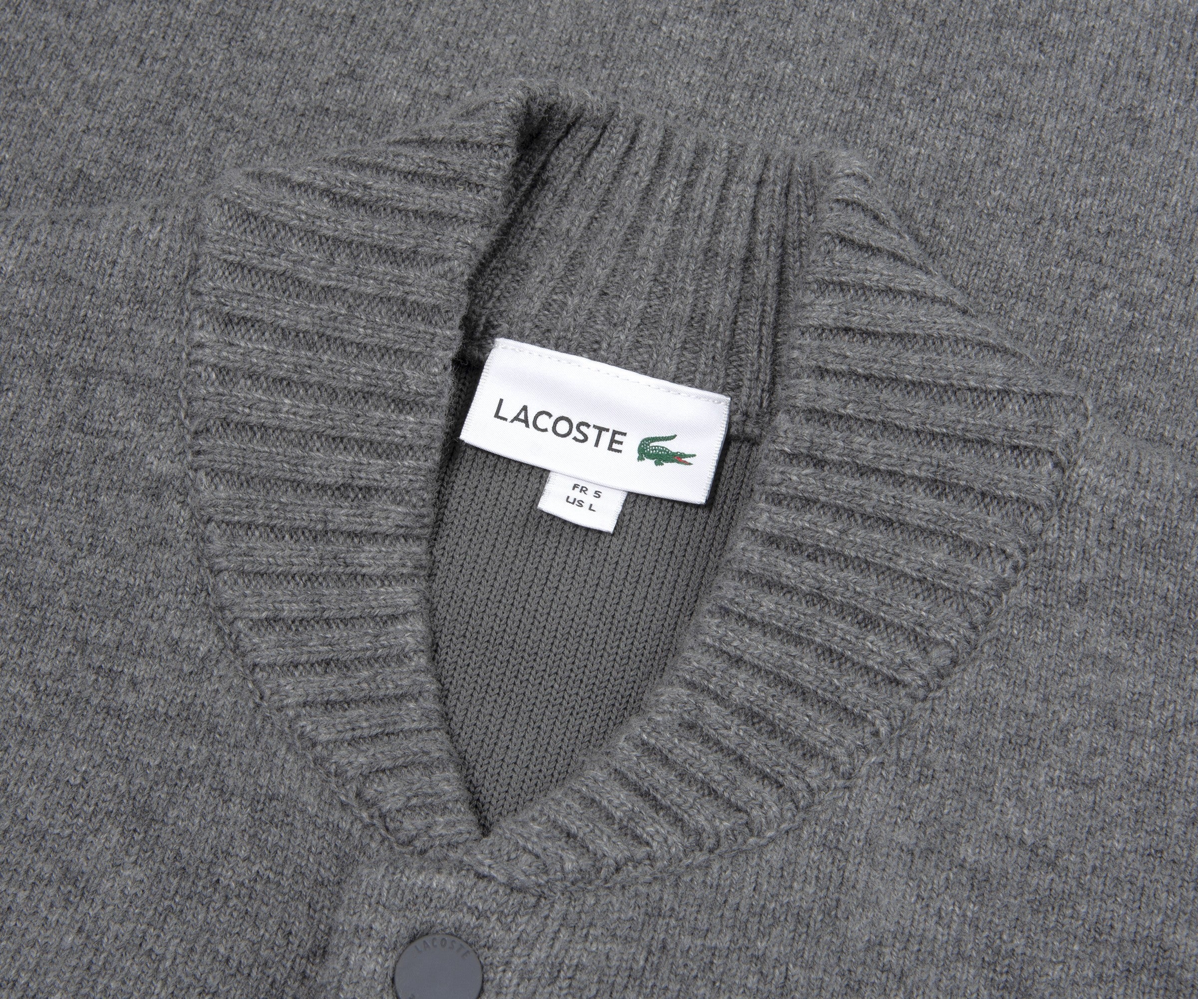 Lacoste Grey Heavy Bomber Jacket