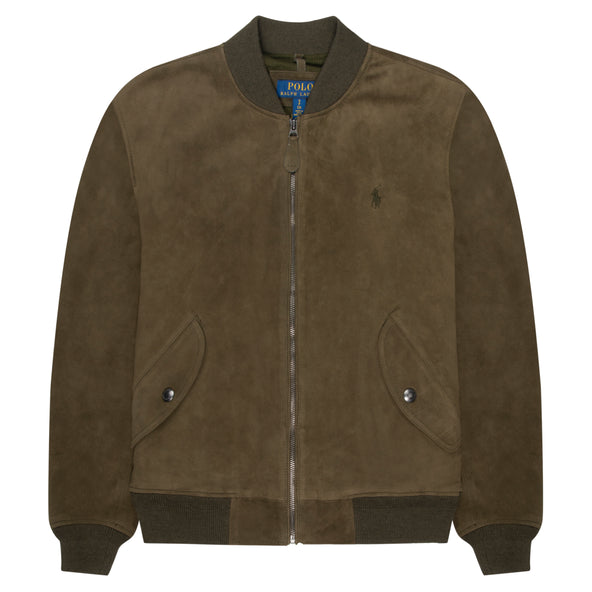 Polo Ralph Lauren Green Suede Jacket