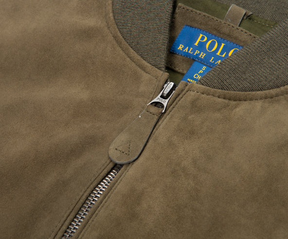 Polo Ralph Lauren Green Suede Jacket