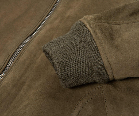 Polo Ralph Lauren Green Suede Jacket