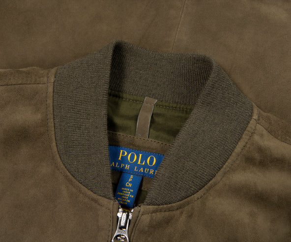 Polo Ralph Lauren Green Suede Jacket