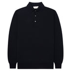 Filippo De Laurentiis Navy Merino Wool Polo